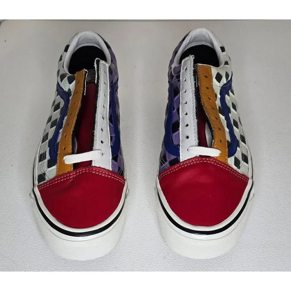 Vans Old Skool 36 DX Anaheim Factory Leather Checkerboard Shoes New Men’s 7.5 - Picture 2 of 10